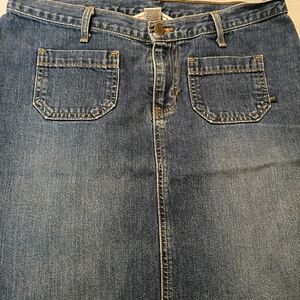 Classic Blue Denim Women's Jean Skirt